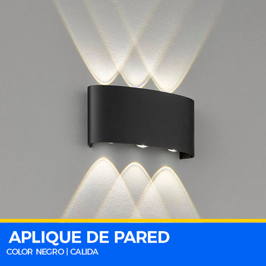 Aplique De Pared Led Negro