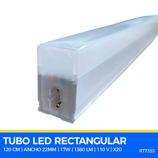 Lampara LED de Tubo rectangular